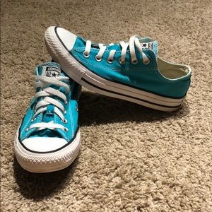 Turquoise Converse All Star low top sneakers 7